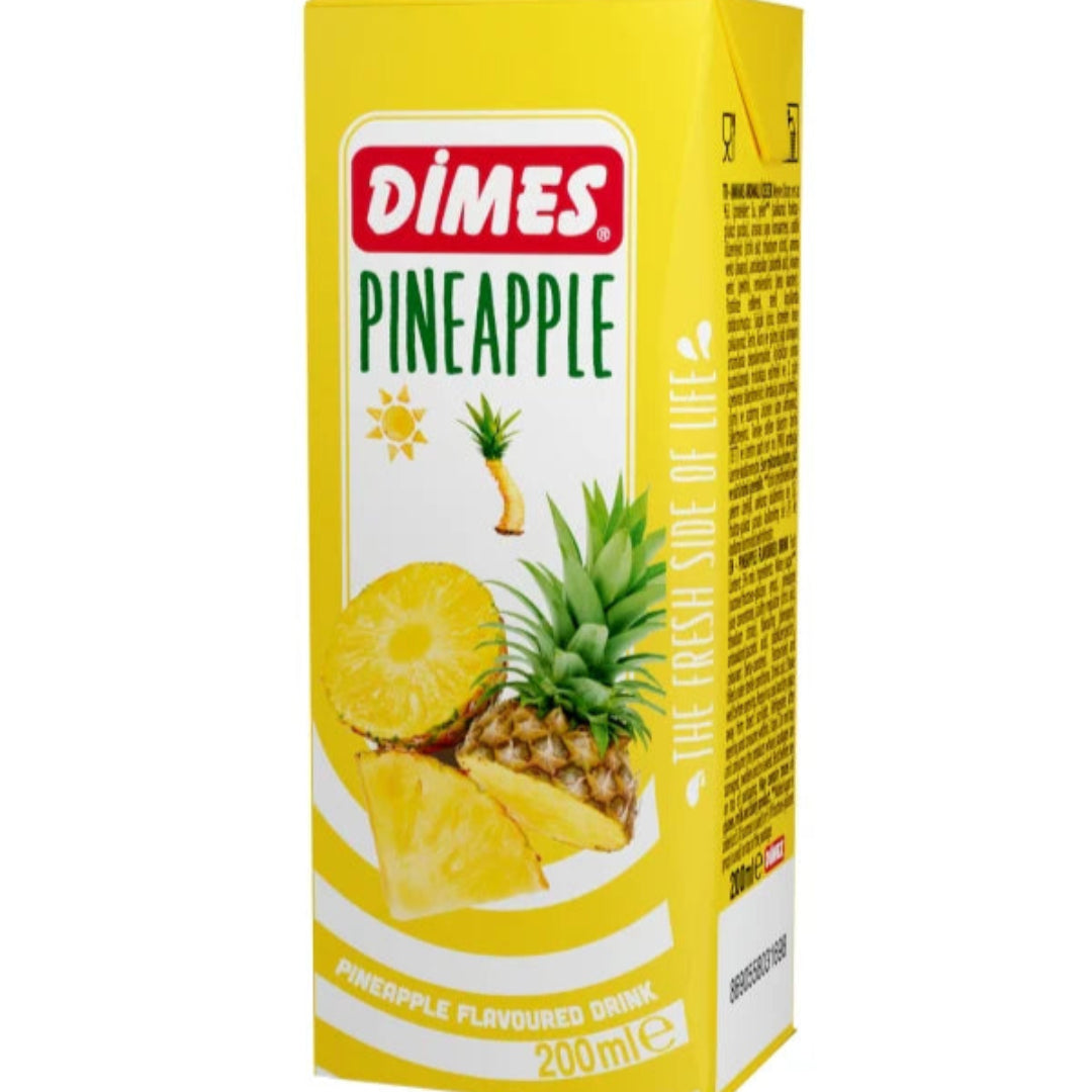 Dimes pineapple juice box on a white background