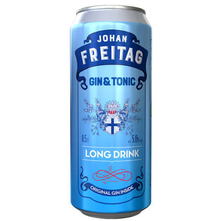 Johan Freitag Gin 5% Cocktails 24x500ml