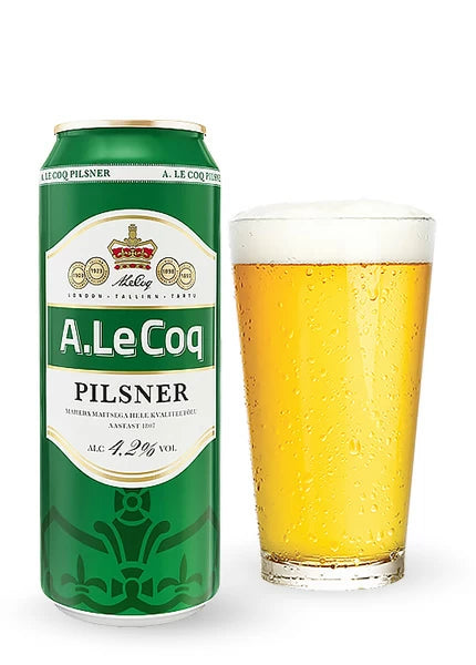 A. Le Coq PILSNER Beer 4.2% Can 24x500ml