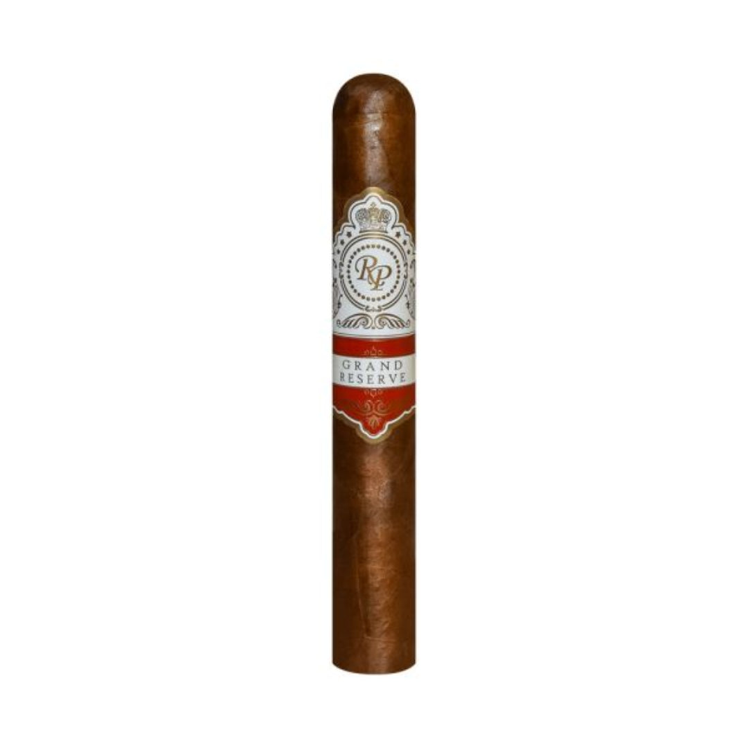 Cigar with a visible label on a white background